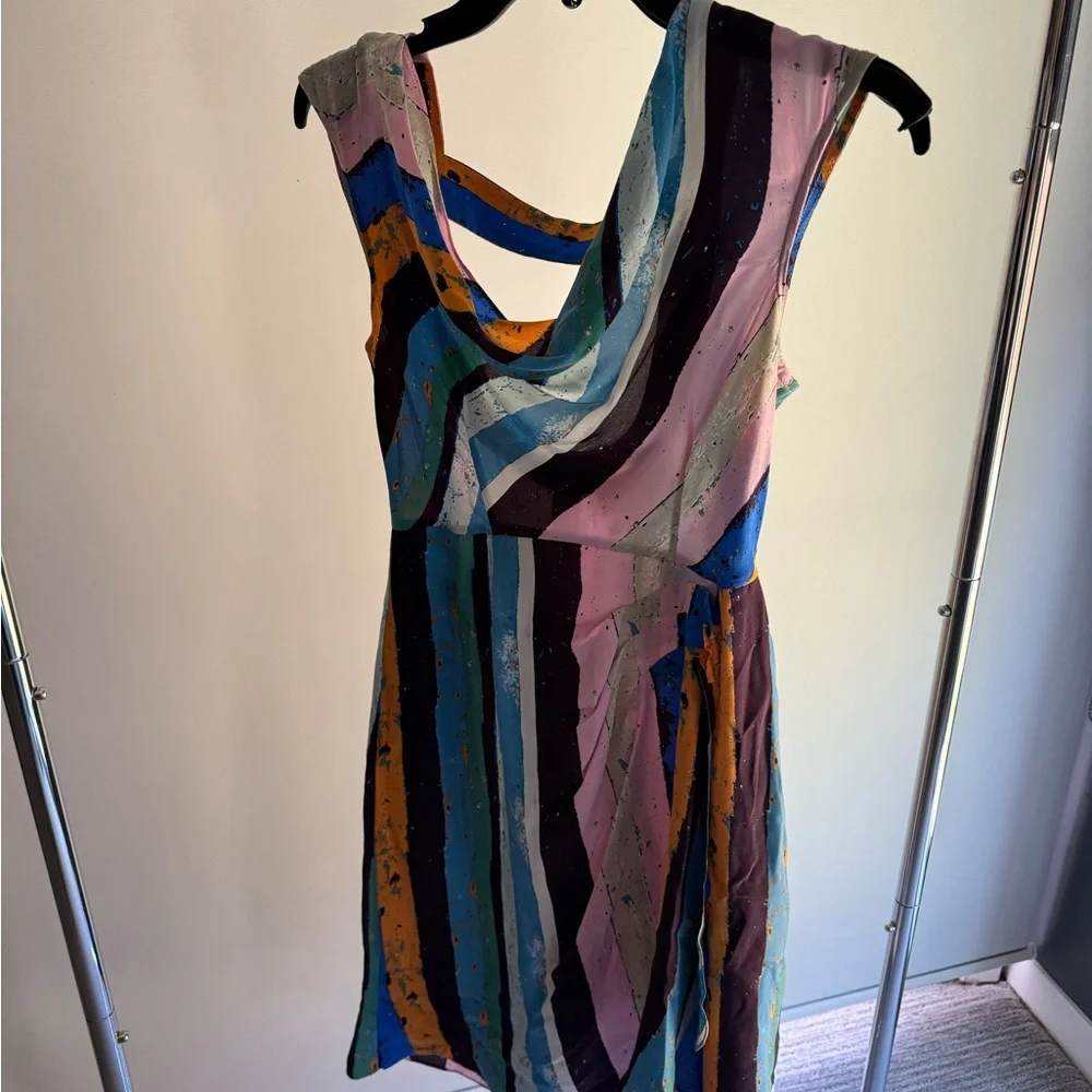 Plenty by Tracy Reese midi silk multicolor dress - Picture 2 of 2